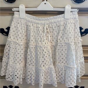 Zara Eyelet Lace Skirt